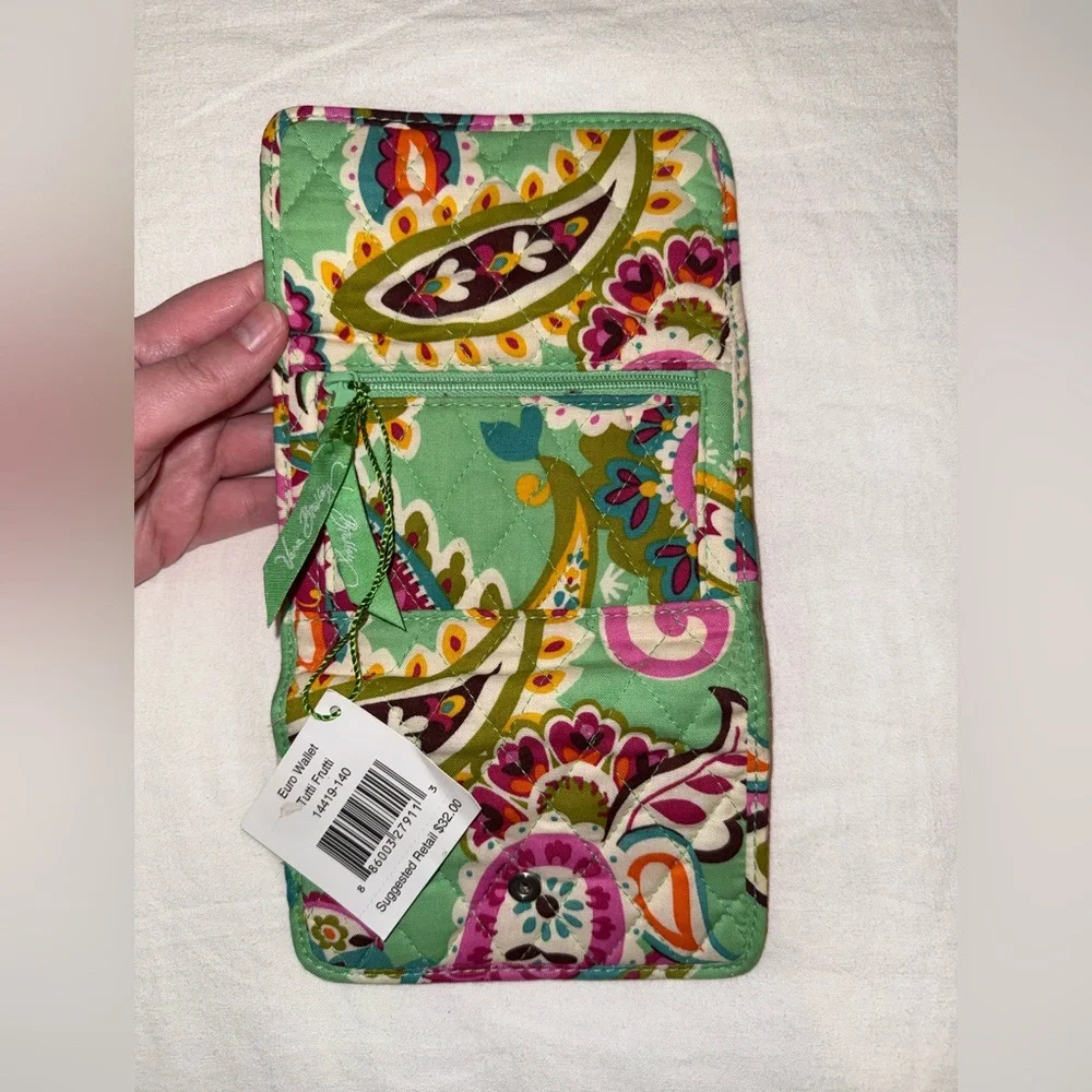 Vera Bradley Tutti Frutti Euro Wallet NWT - Picture 4 of 5
